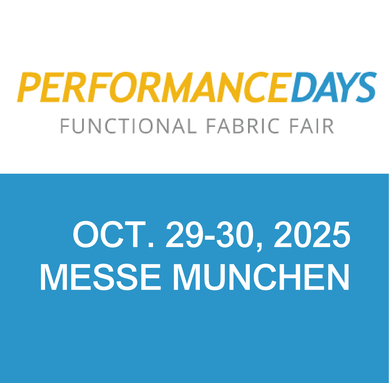 2025  Performance Days  MESSE MÜNCHEN (Oct.)